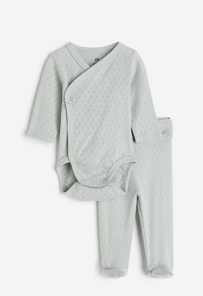 H&M - 2-piece cotton set - turquoise