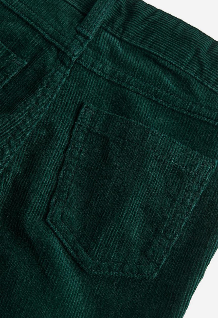 H&M - Slim fit corduroy trousers - dark green