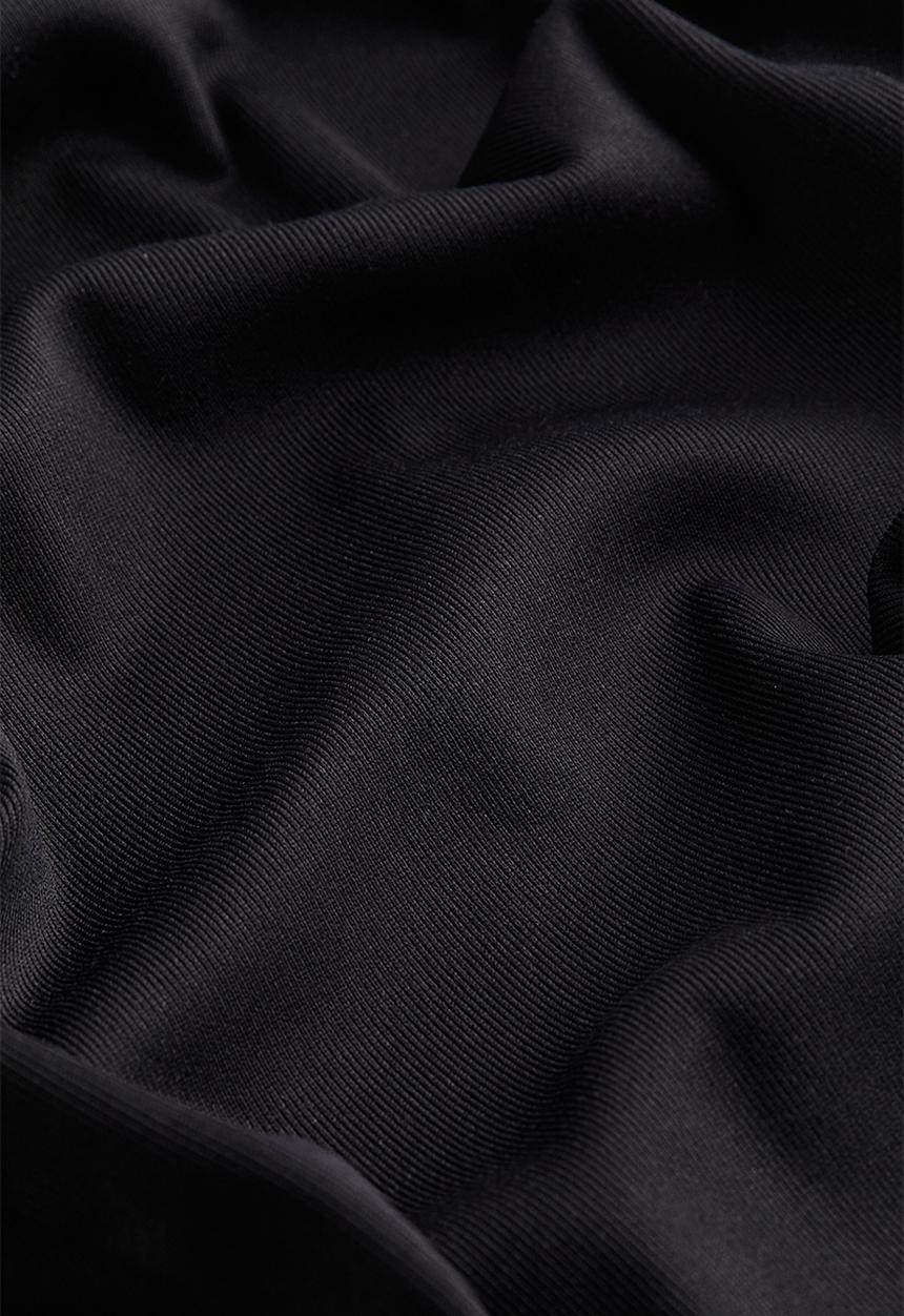 H&M - Godet-pleated jersey dress - black