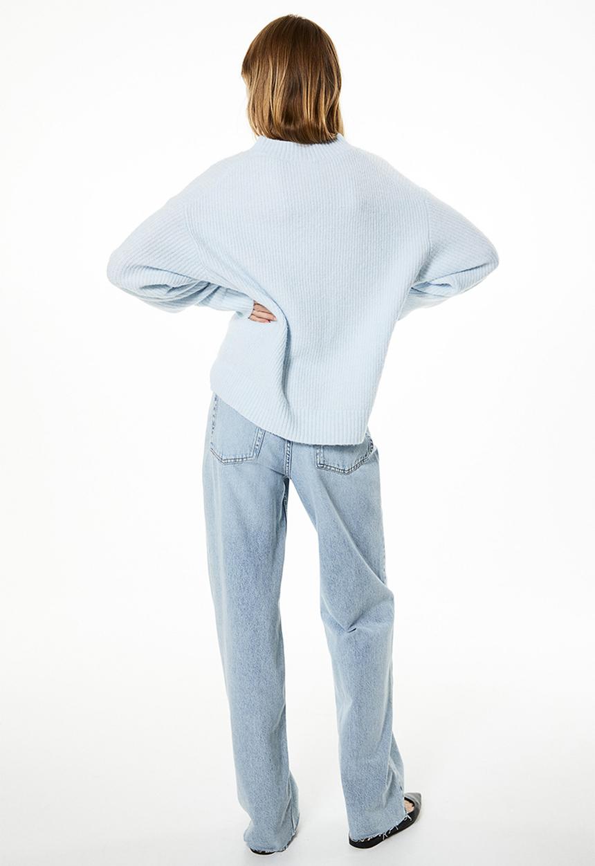 H&M - Rib-knit jumper - light blue