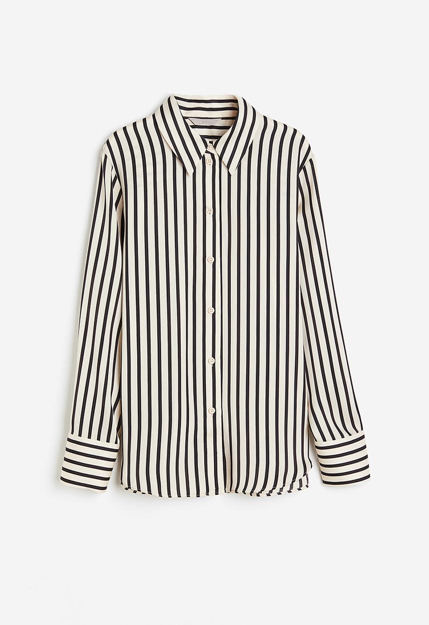 H&M - Pointed-collar shirt - beige
