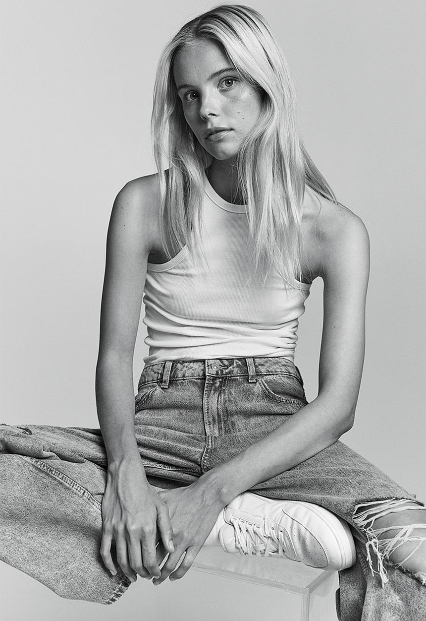 H&M - 90s baggy high jeans - grey