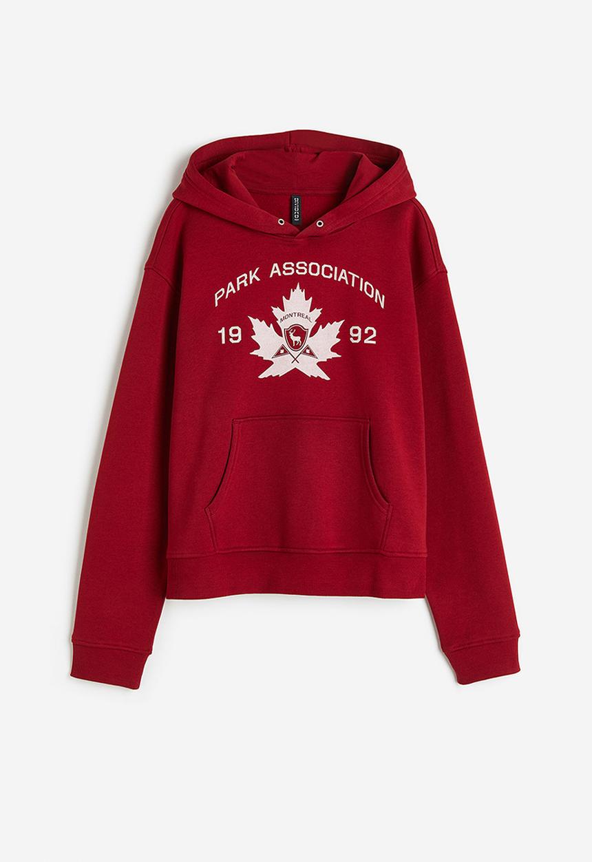 H&M - Printed hoodie - multi,red
