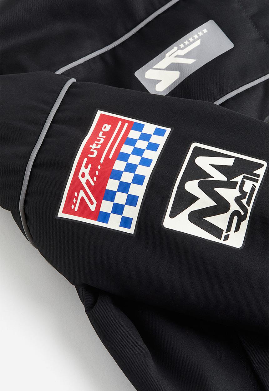 H&M - Printed racer jacket - black