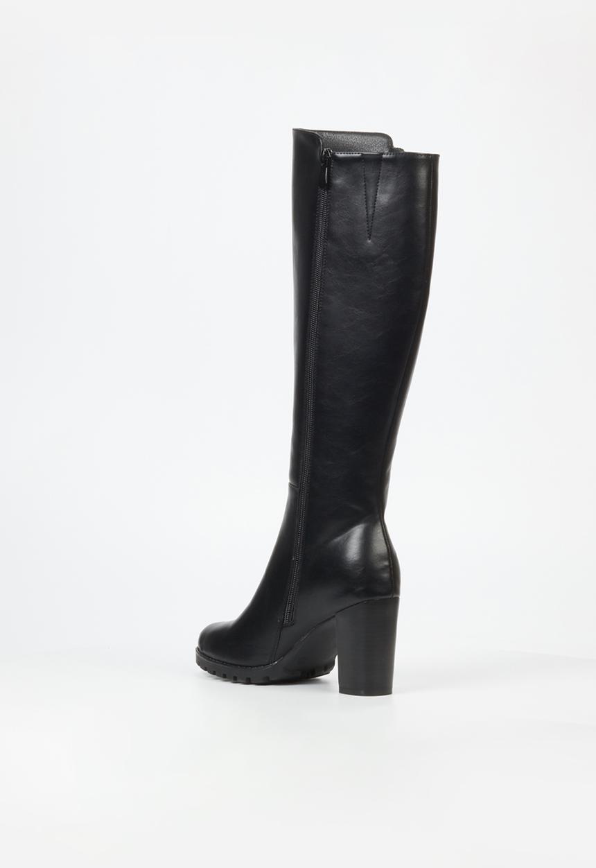 Butterfly Feet - June 5 block heel boot - black