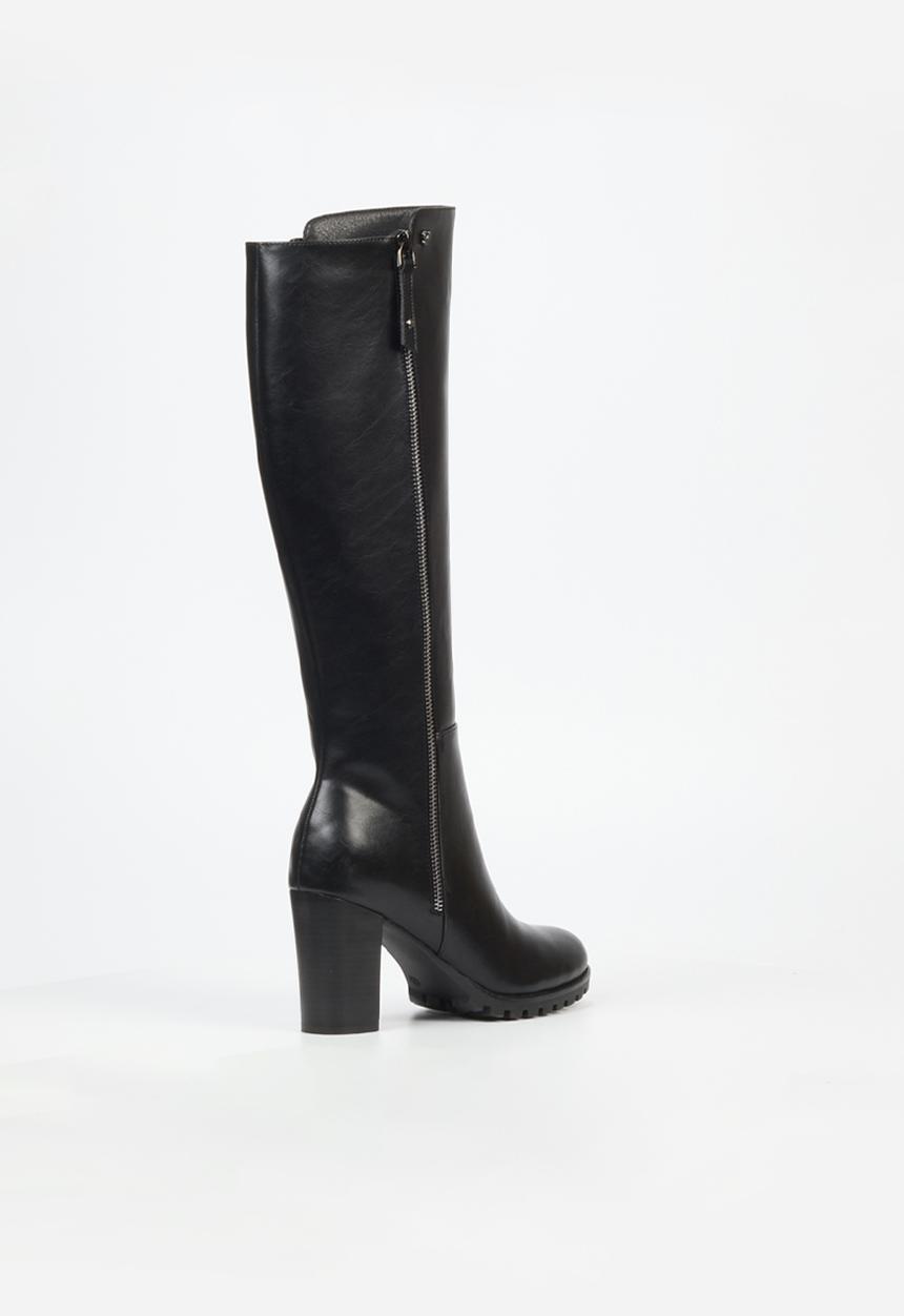 Butterfly Feet - June 5 block heel boot - black