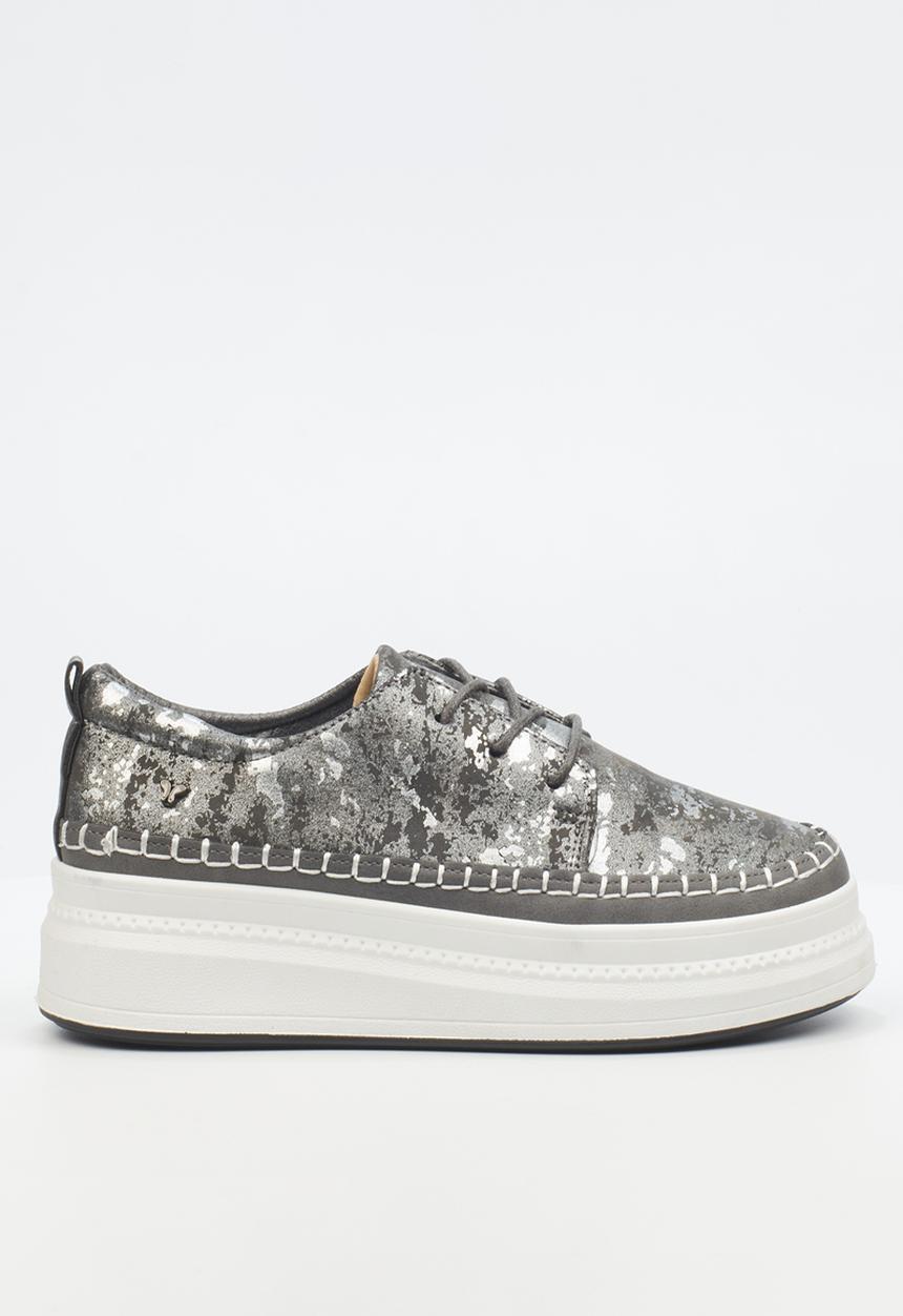 Butterfly Feet - Senhora 14 lace-up - pewter