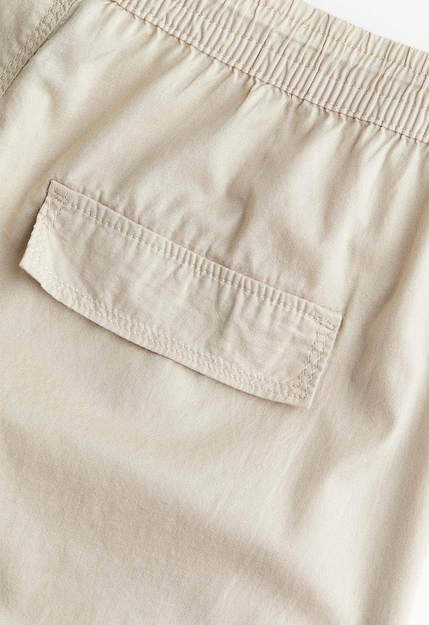 H&M - Poplin pull-on trousers - beige