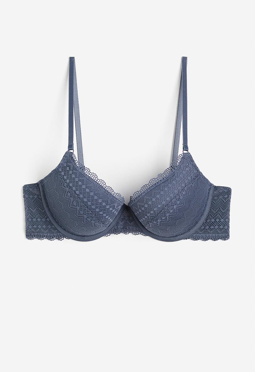 H&M - Lace push-up bra - blue