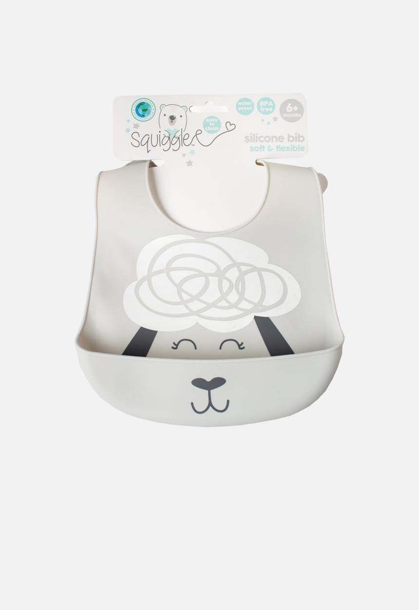 Character Group - Lamb silicone bib - grey