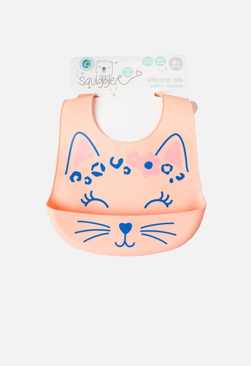 Character Group - Rainbow silicone bib - pink