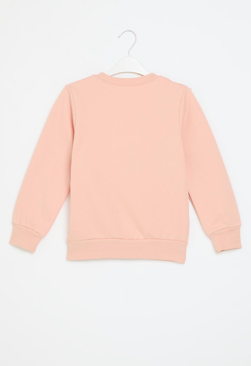 Pop Candy - Bow décor sweat top - pink