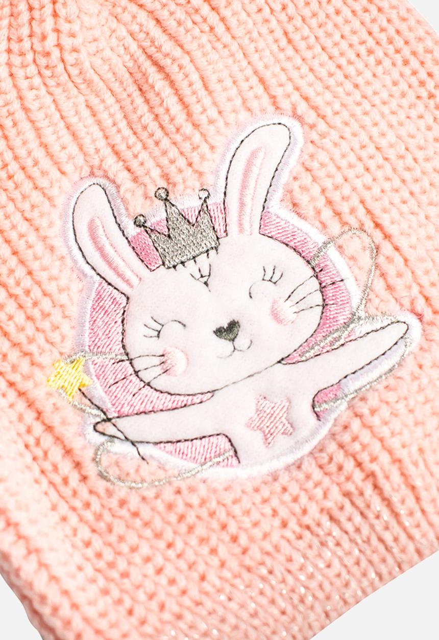 The Character Group (Legacy) - Bunny fairy beanie & mitten - pink