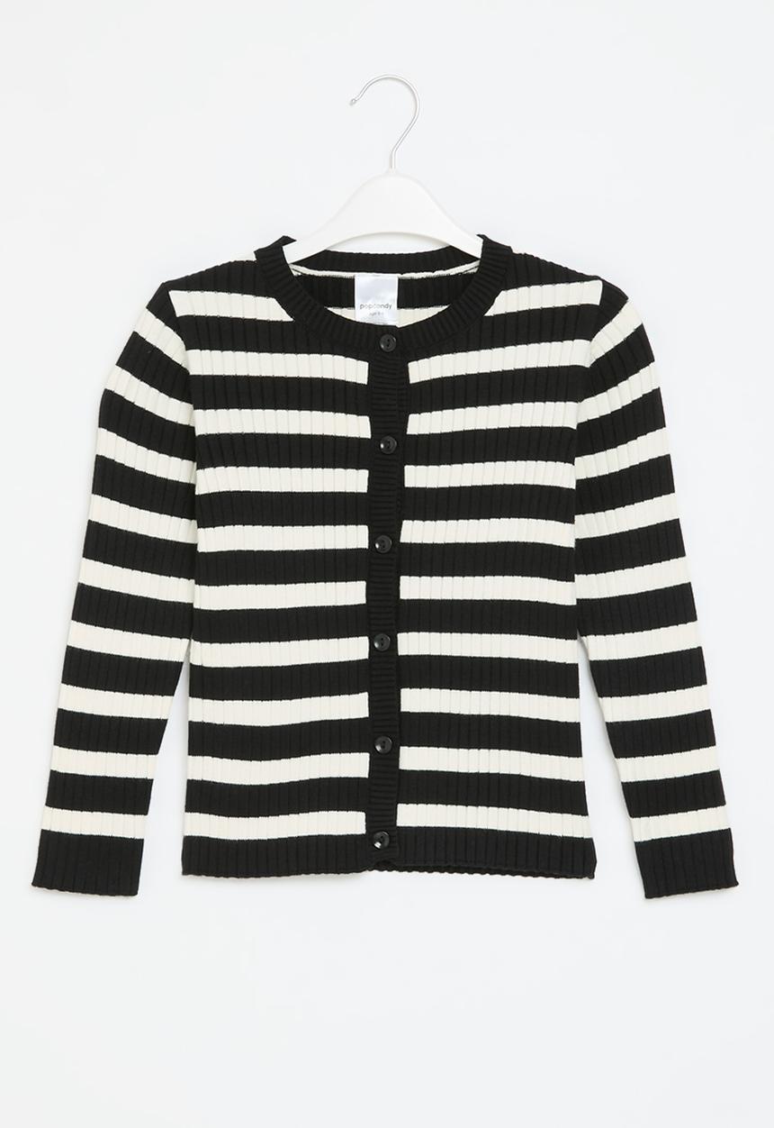 Pop Candy - Knitted cardigan - black & white