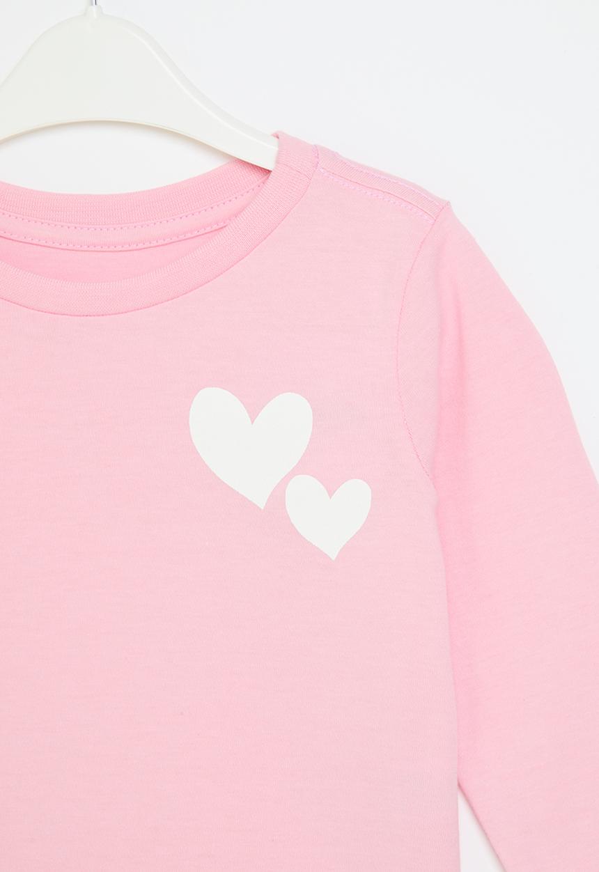 Pop Candy - Long sleeve printed tee - pink