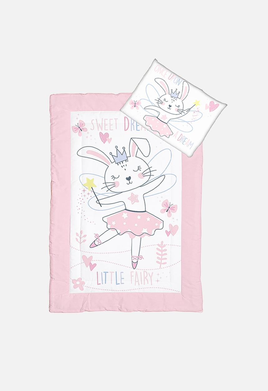 The Character Group (Legacy) - Bunny fairy cot comforter - pink