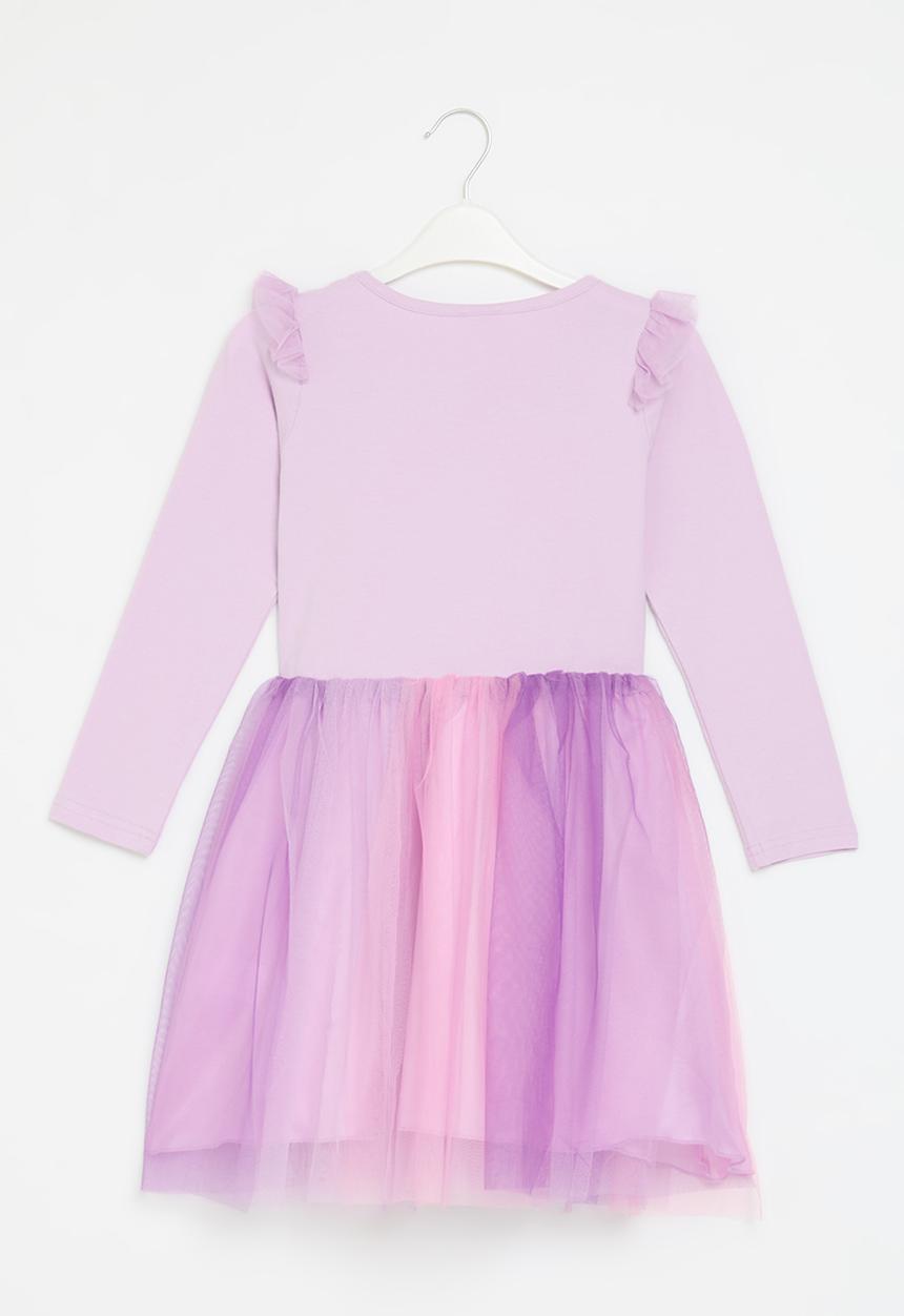 Pop Candy - Unicorn print mesh dress - lilac