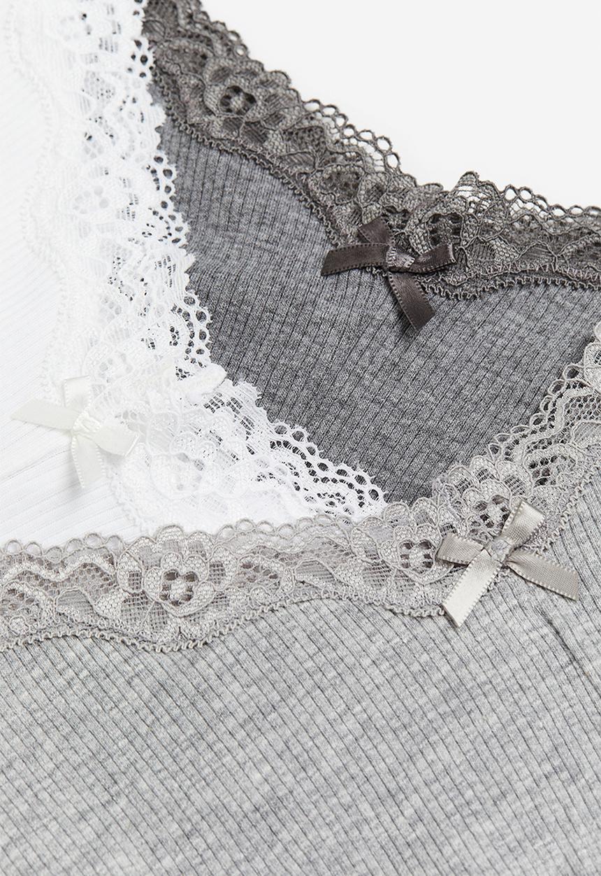 H&M - 3 Pack hipster briefs - grey & white