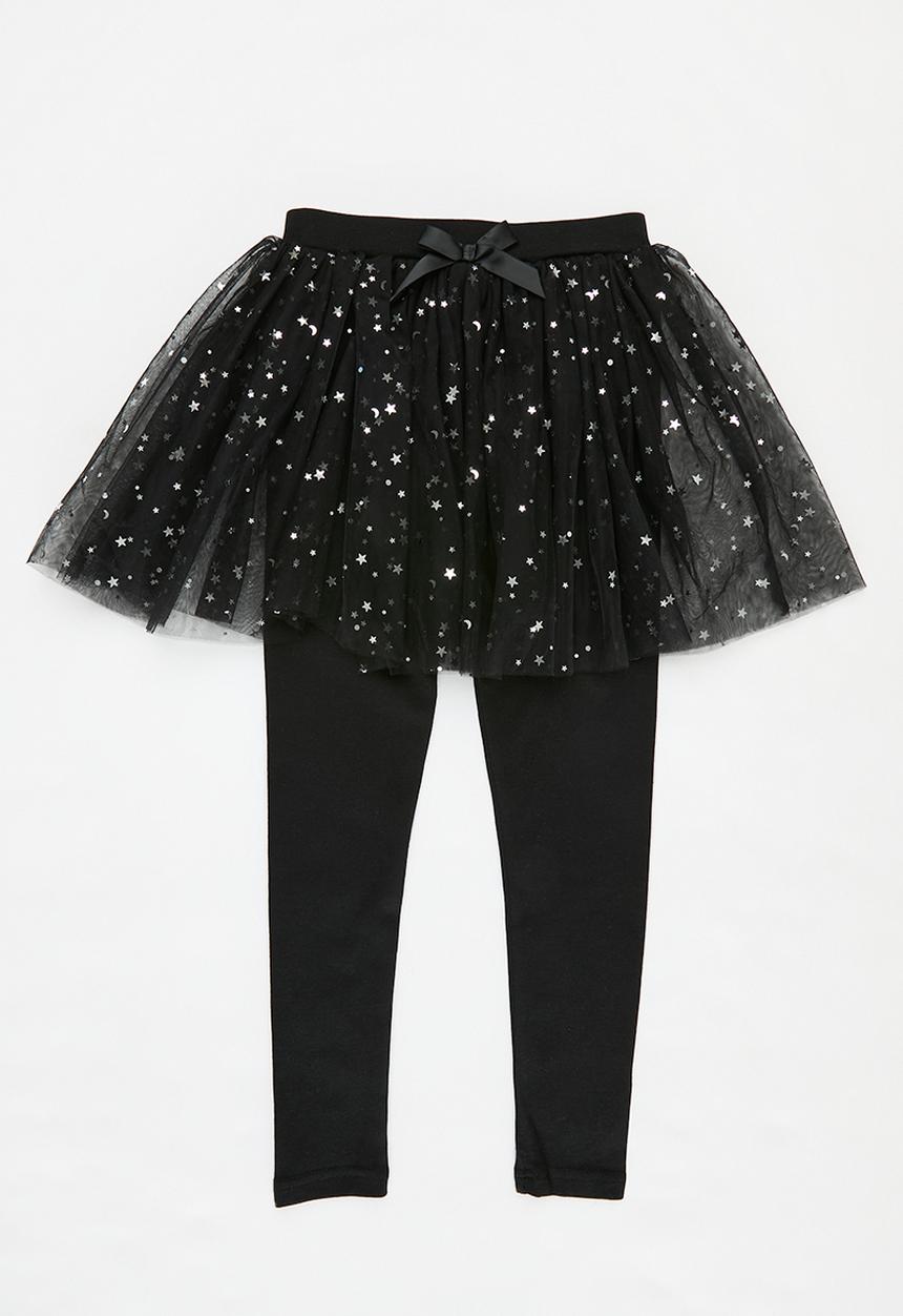 Pop Candy - Legging with tutu - black