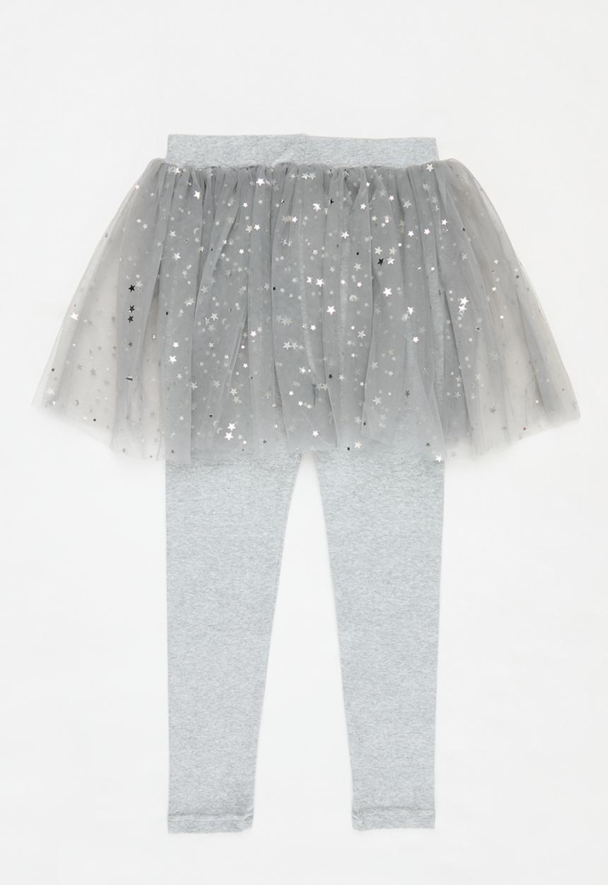 Pop Candy - Legging with tutu - grey