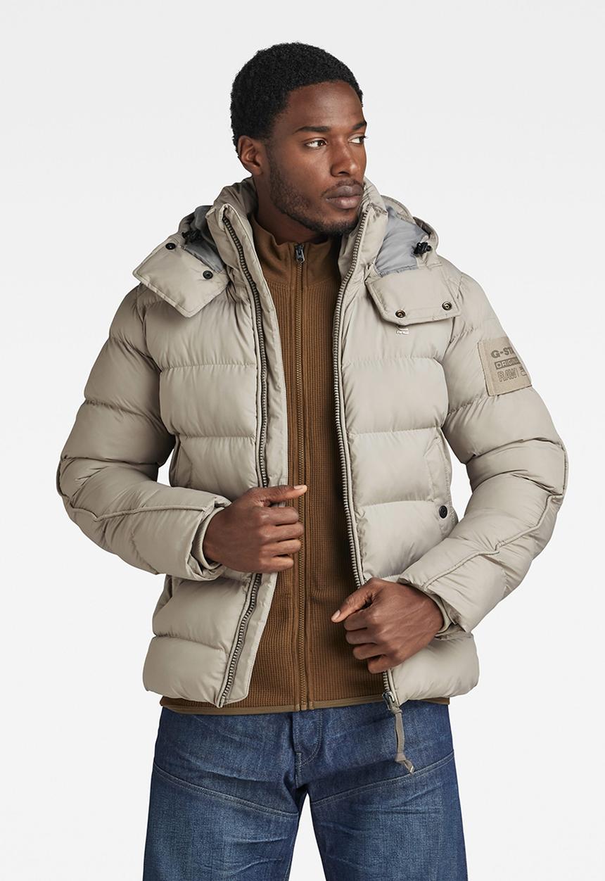 G-STAR - G- Whistler Pdd Hdd Jkt Unic matte lite r wr - elephant skin