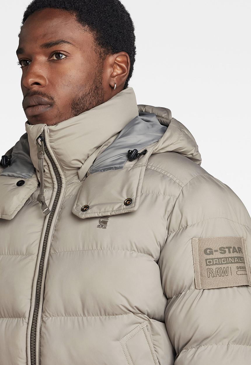 G-STAR - G- Whistler Pdd Hdd Jkt Unic matte lite r wr - elephant skin
