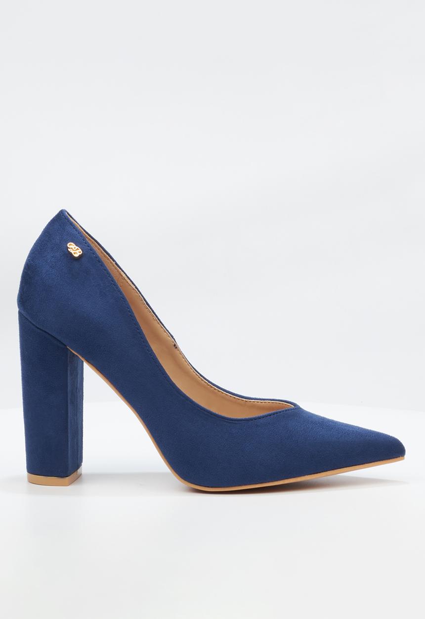 Miss Black - Criss 6 block heel court - navy