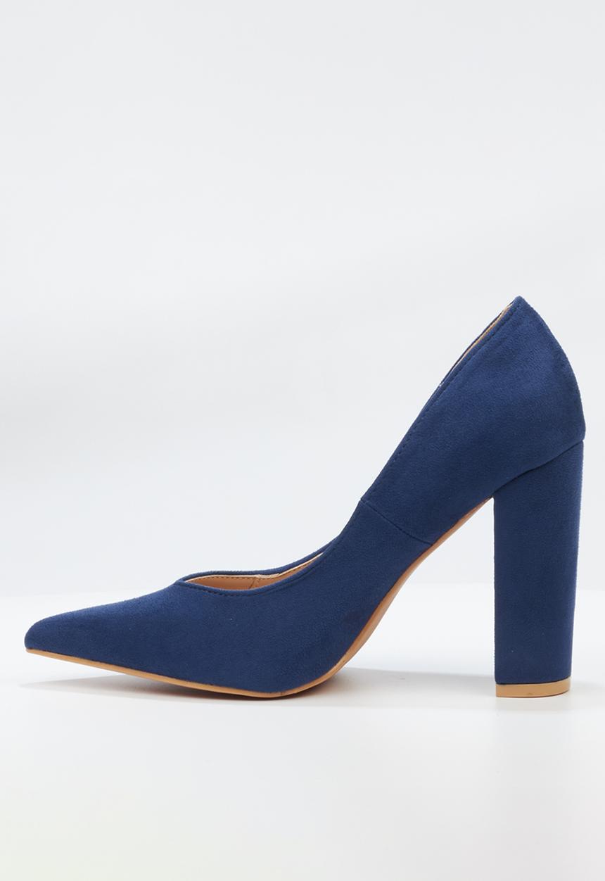 Miss Black - Criss 6 block heel court - navy