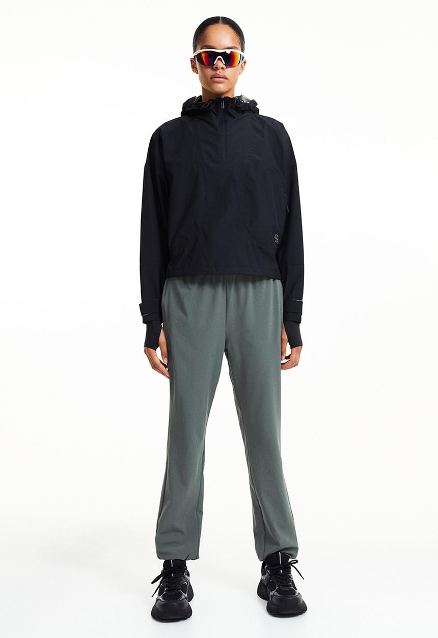 H&M - Drymove™ running trousers - dark khaki green