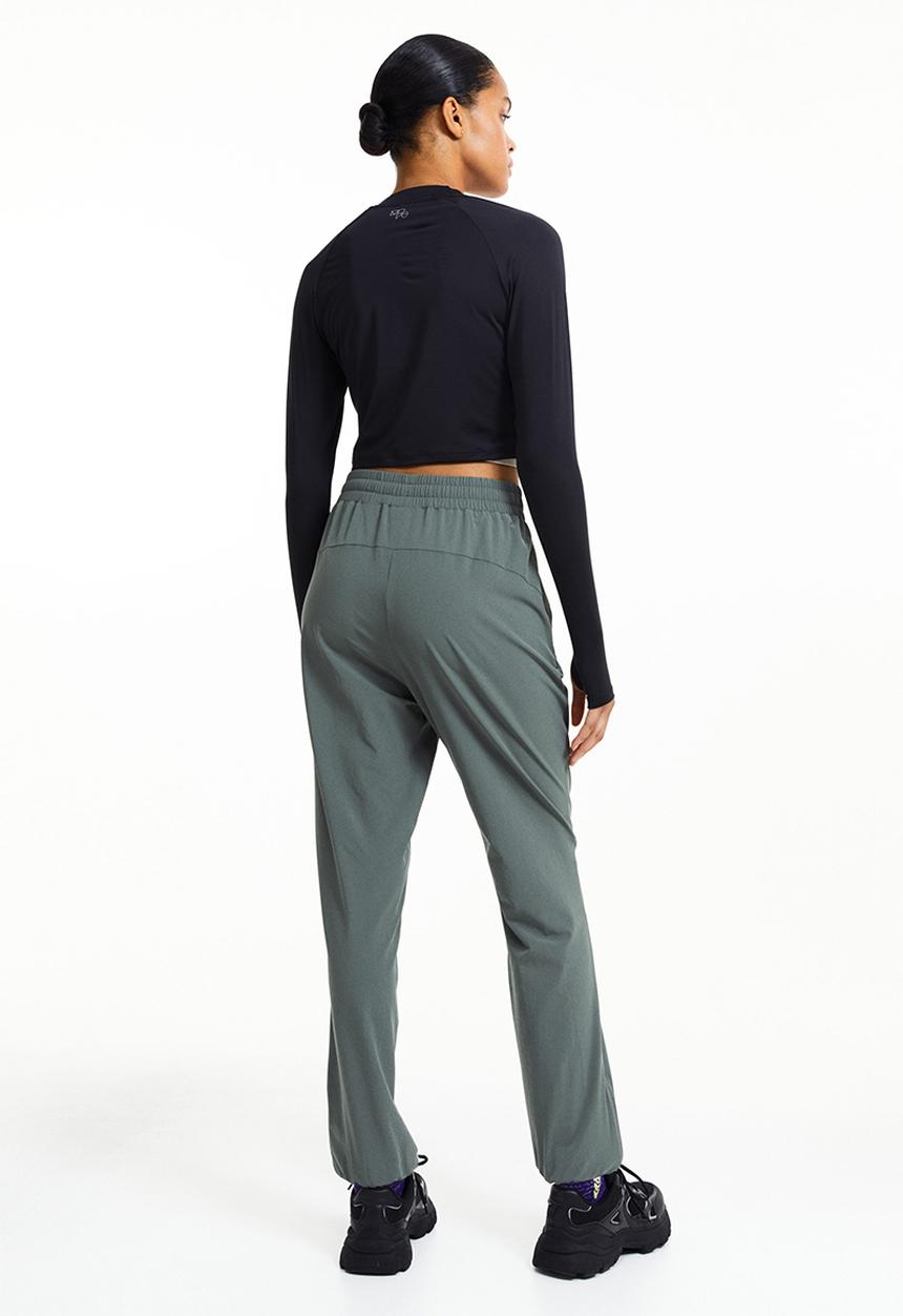 H&M - Drymove™ running trousers - dark khaki green