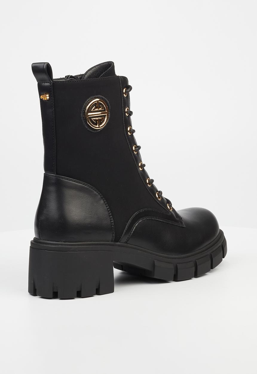 Miss Black - Odyssey 3 lace-up boot - black