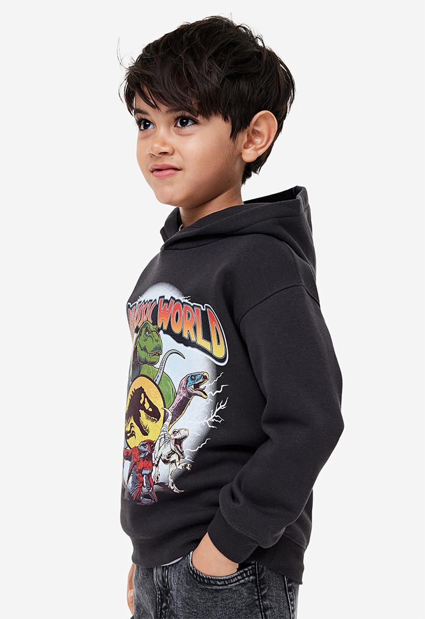 H&M - Printed hoodie - black multi