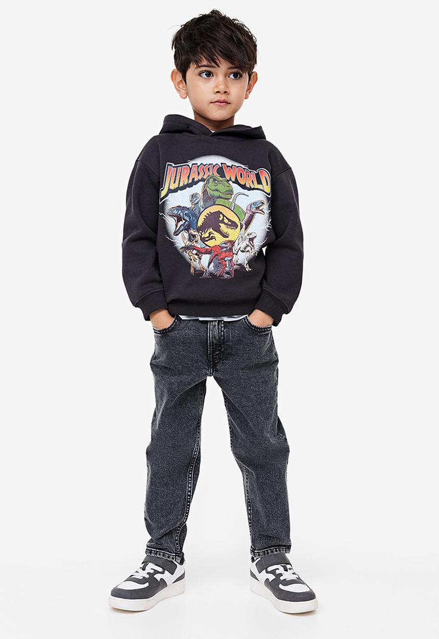 H&M - Printed hoodie - black multi