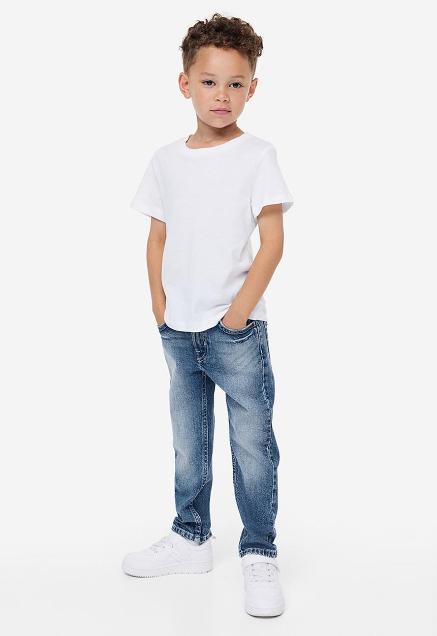 H&M - Relaxed tapered fit jeans - blue