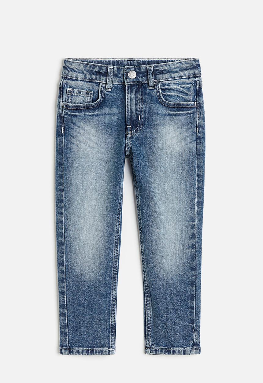 H&M - Relaxed tapered fit jeans - blue