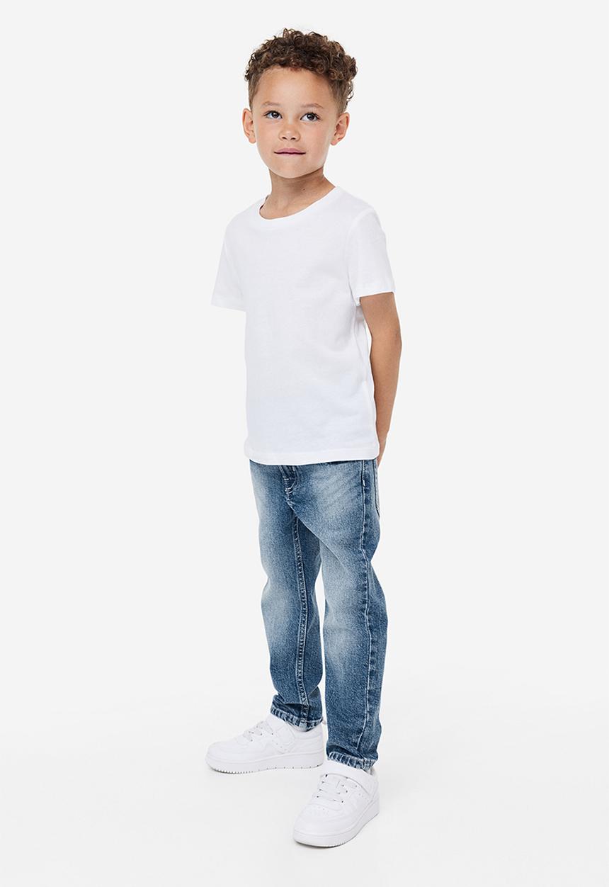 H&M - Relaxed tapered fit jeans - blue