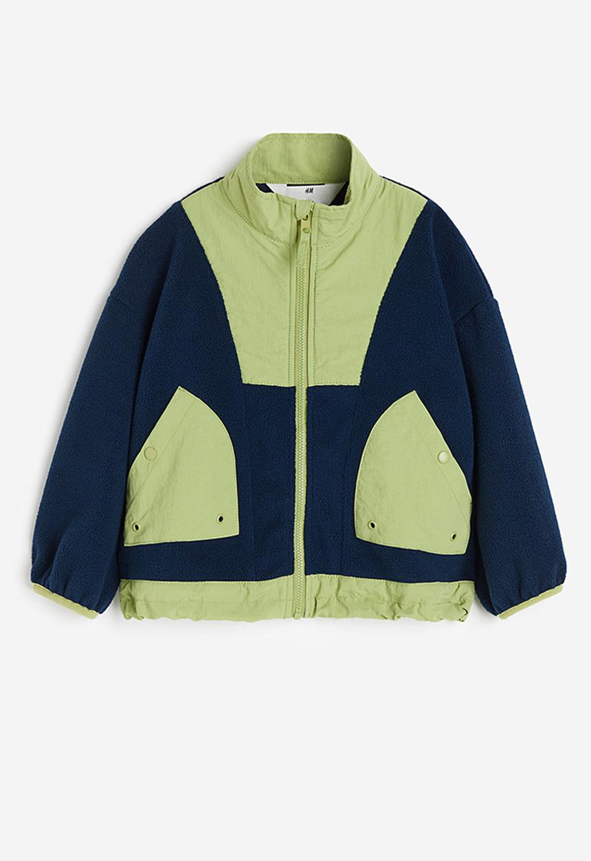 H&M - Oversized fleece jacket - blue multi