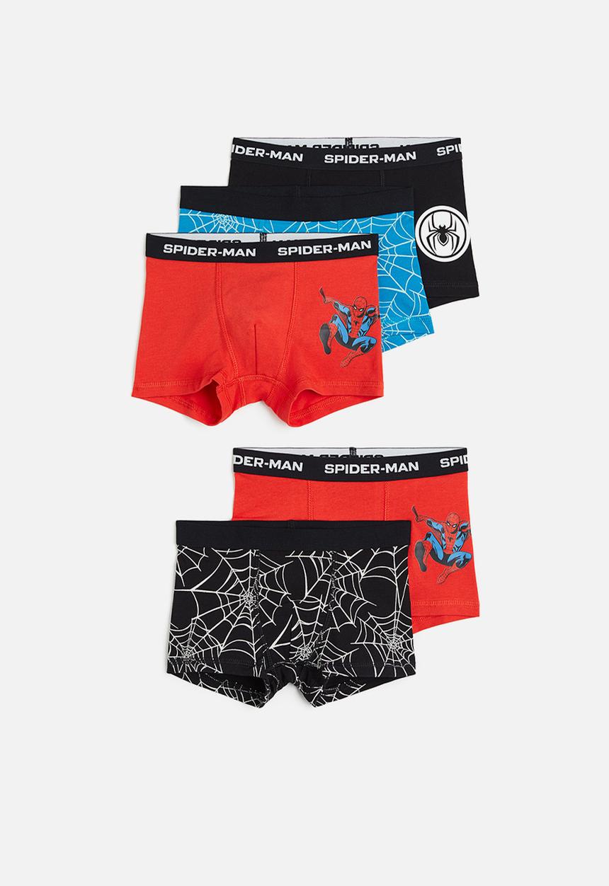 H&M - 5-pack boxer shorts - red & black,multi