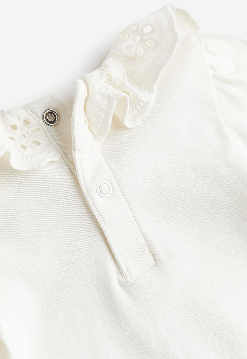 H&M - Collared bodysuit - white