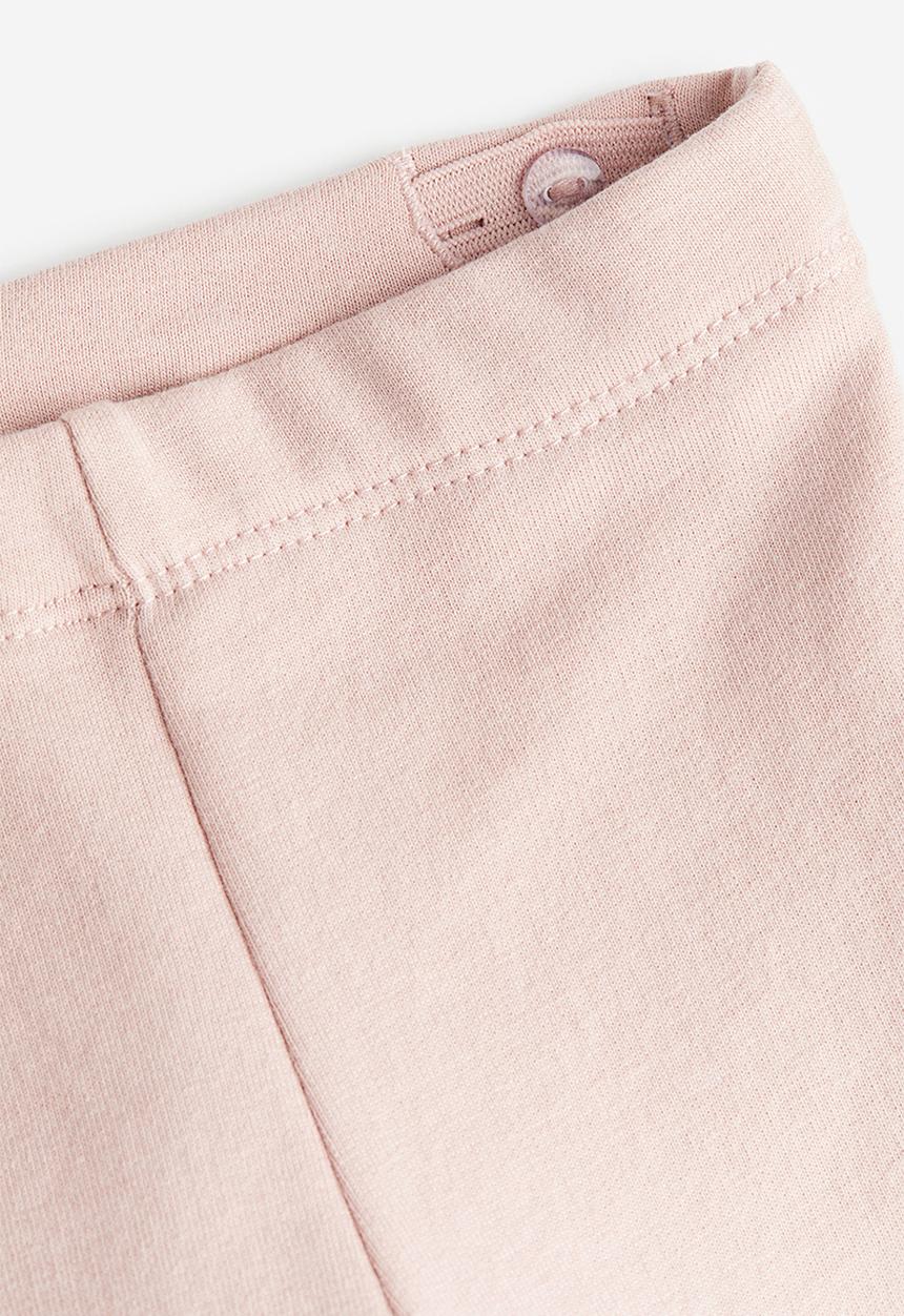 H&M - Appliquéd brushed-inside leggings - pink multi