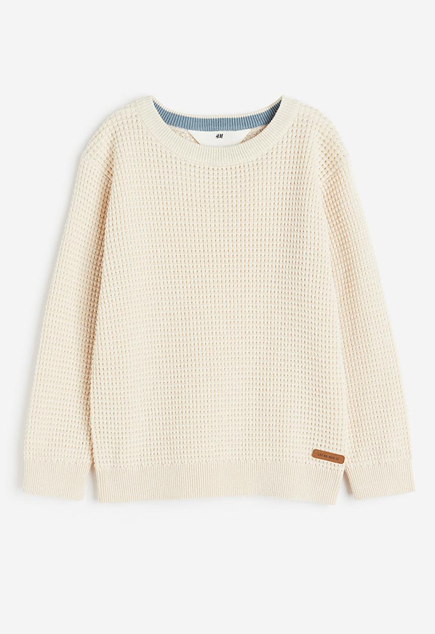 H&M - Waffle-knit jumper - off white 