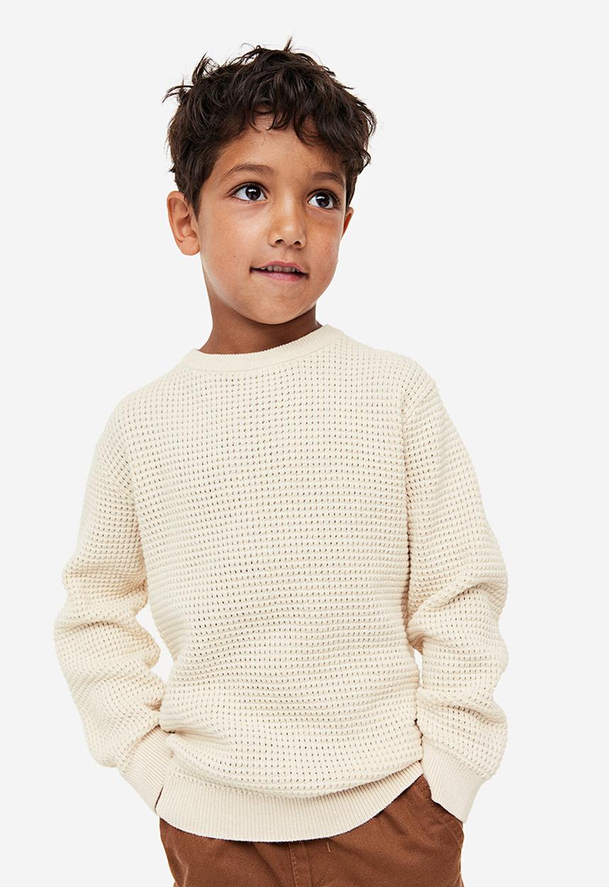 H&M - Waffle-knit jumper - off white 