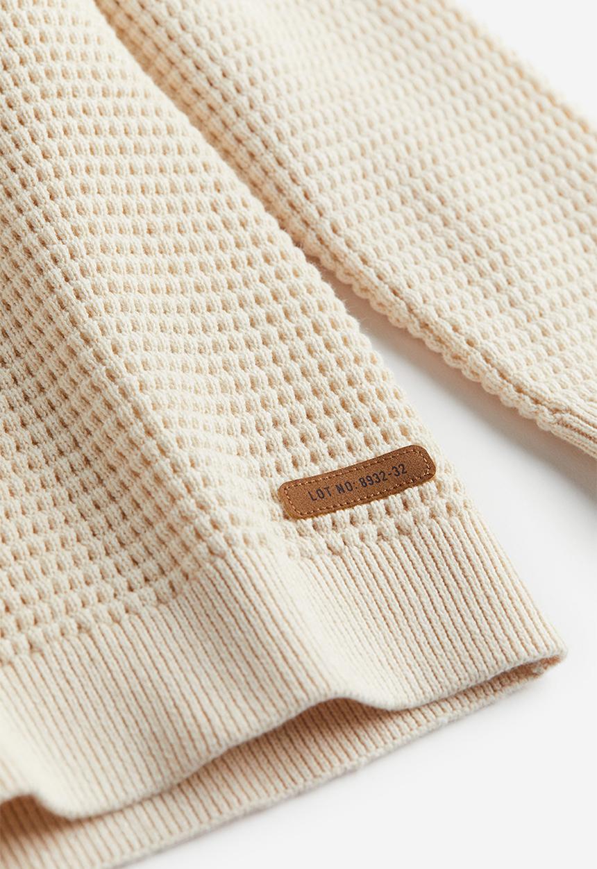 H&M - Waffle-knit jumper - off white 