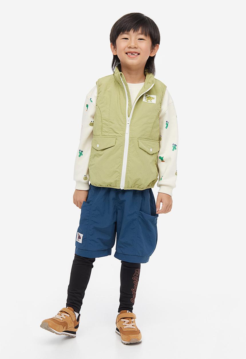 H&M - Woven gilet - dusty green & curiosity