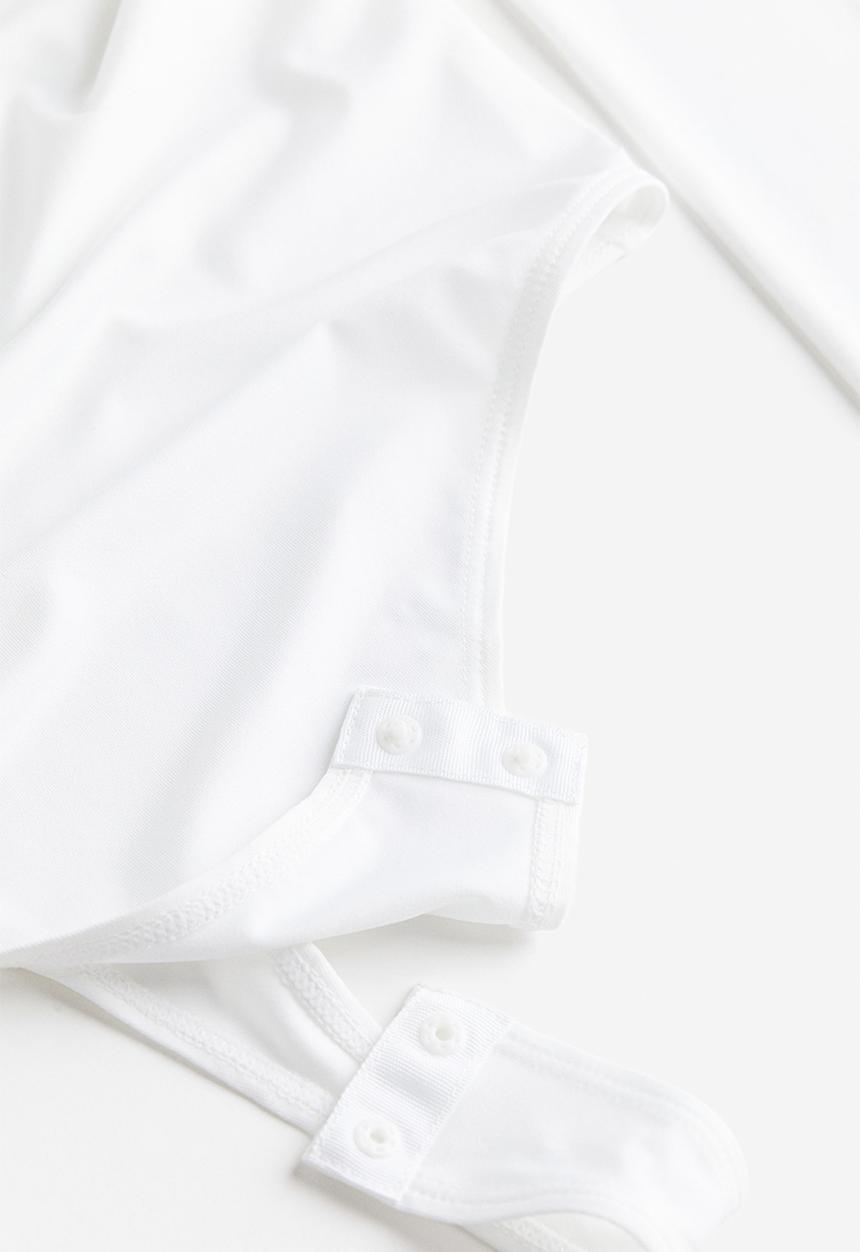 H&M - Jersey thong body - white