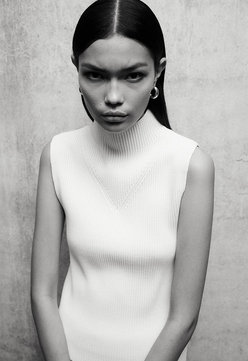 H&M - Rib-knit vest top - white