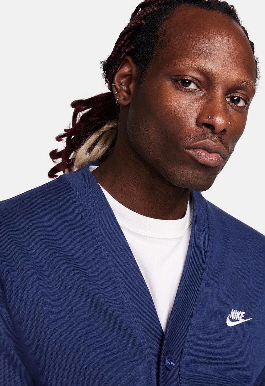 Nike - Club fairway cardigan - midnight navy/white