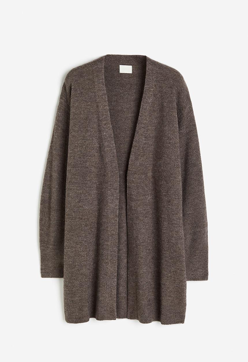 H&M - Long cardigan - dark mole