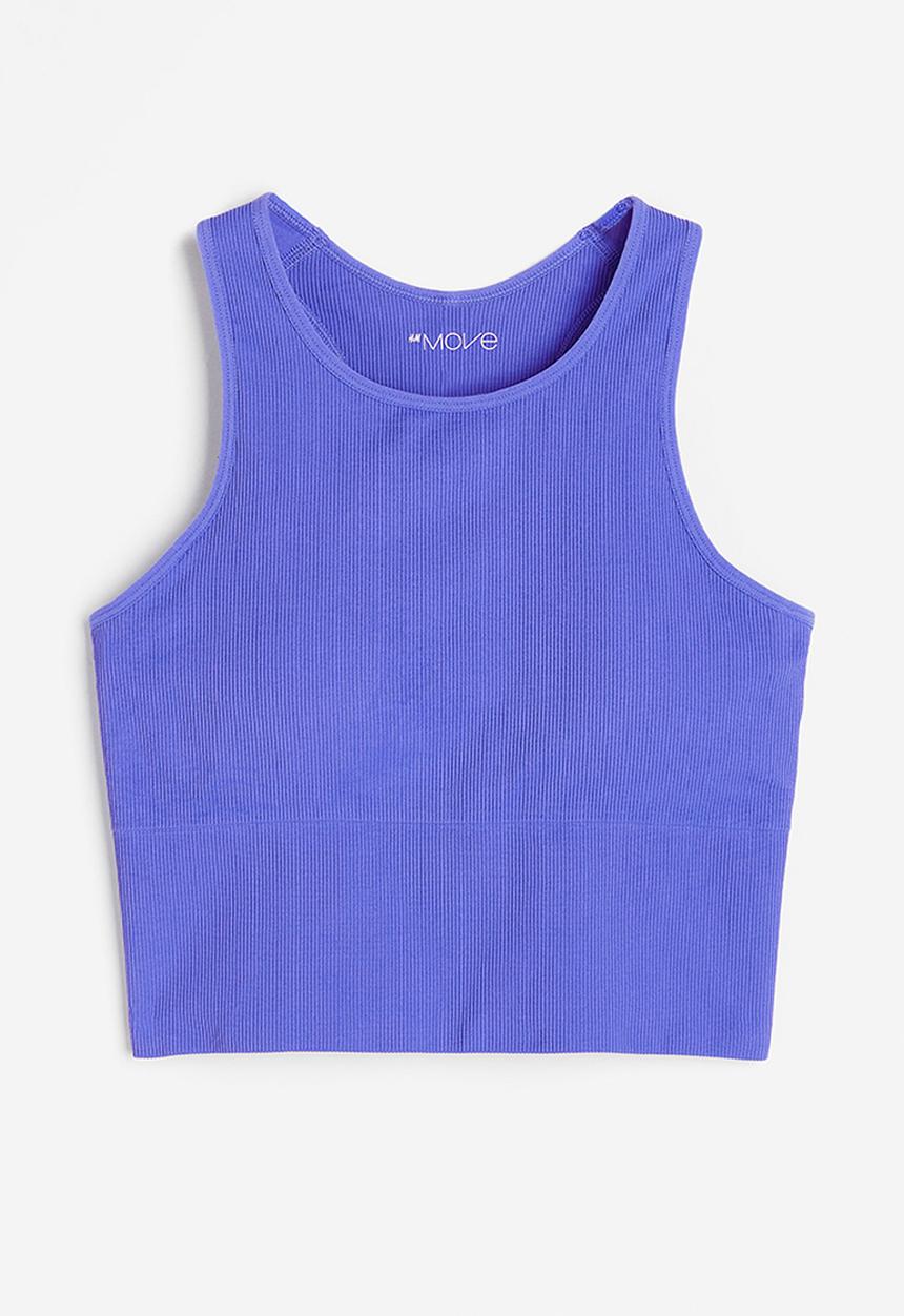 H&M - Drymove™ medium support sports bra - lavender blue