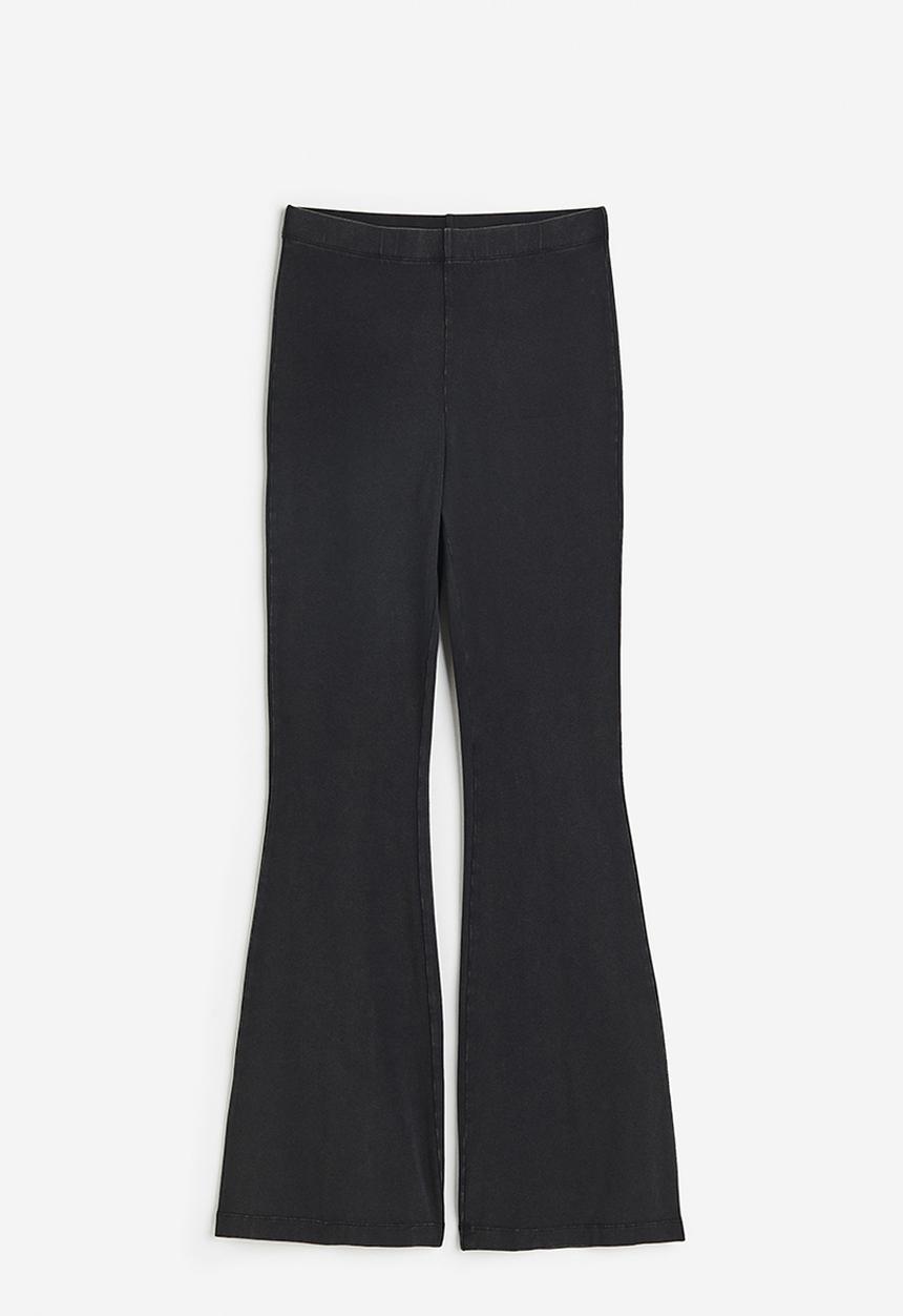 H&M - Flared trousers - black